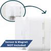 Magnet Riser Compatible with SimpliSafe | Alarm Contact Spacer with 3M Adhesive | Alarm Riser - Sensor/Magnet Not Included (5 Pack - 1/2 inch) view 2