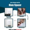 Magnet Riser Compatible with SimpliSafe | Alarm Contact Spacer with 3M Adhesive | Alarm Riser - Sensor/Magnet Not Included (5 Pack - 1/2 inch) view 4