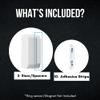 Ring Alarm Magnet Riser | 5 Pack Set with 3M Adhesive - Easy Mount to Any Doorway, Window, and Entryway | Ring Sensor/Magnet Not Included (1/4 inch) view 3