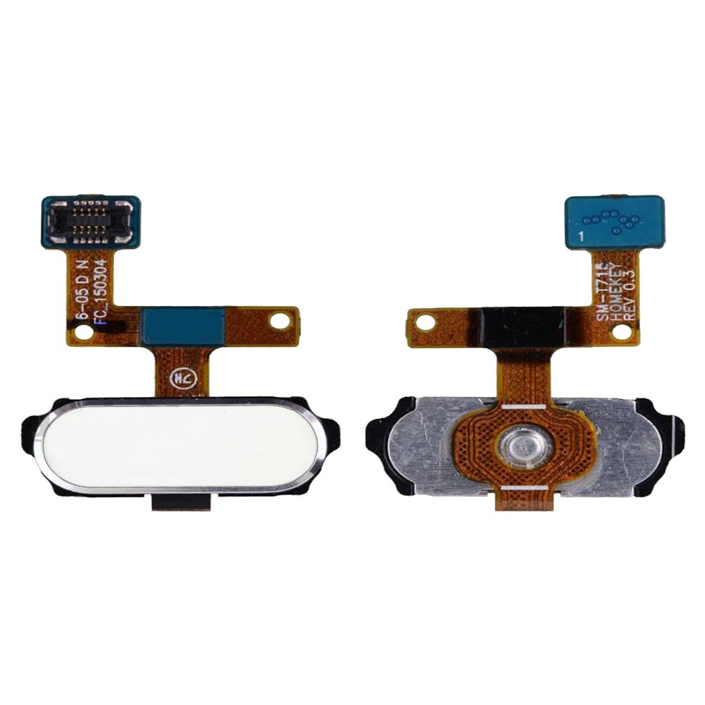 Best Shopper - Replacement Home Button with Flex Cable Compatible for Samsung Galaxy Tab S2 8.0" (T710 / T713 / T715 / T719) (White)