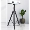 DYPASA Projector Mount Projector Stand Floor-to-Ceiling Three-Legged Heavy-Duty Projector Rack Home Living Room Conference Room Telescopic Projector Shelf Ceiling Mount with Tray (Size : Brass) view 4