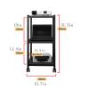 DYPASA Projector Mount Projector Stand Mobile Four-Wheeled Cart Home Projector Shelf Home Living Room Office Conference Room Universal Pulley Projector Rack Ceiling Mount with Tray view 2