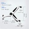 DYPASA Projector Mount Projector Rack Home Wall-Mounted Projector Shelf Living Room Conference Room Telescopic Ceiling Rotating Projector Stand Ceiling Mount with Tray (Size : D) view 2