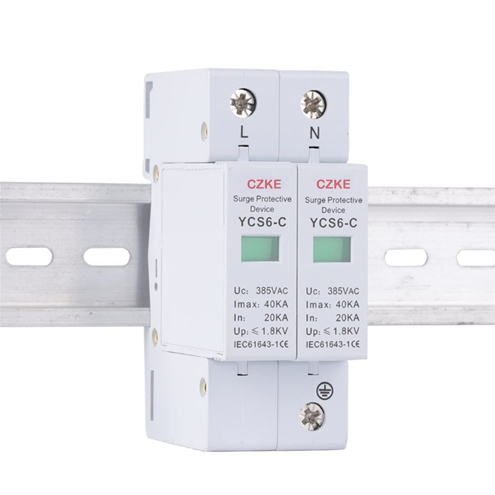 ONECM YCS6-C AC SPD 2P House Surge Protector Protection Protective Low-Voltage Arrester Device 20KA-40KA 385V