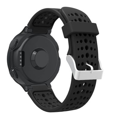 MURVE Soft Silicone Watch Strap Replacement Wrist Watch Band For Garmin Forerunner 220/230/235/620/630 Watchband With Tools (Color : Preto)