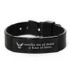 Pulseras religiosas - Un Plan para ti: Un brazalete para recordarte que Dios tiene un Plan para tu vida.- pulsera con cierre deslizante - Pulsera de Malla view 1