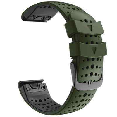 CEKGDB 26 22mm Watch Band Straps For Garmin Fenix 6 6X Pro 5 5X 3 3HR 935 945 Watch Silicone Correa Smart Watch Quick Release Wristband (Color : 20mm, Size : Fenix 5X 5XPlus)