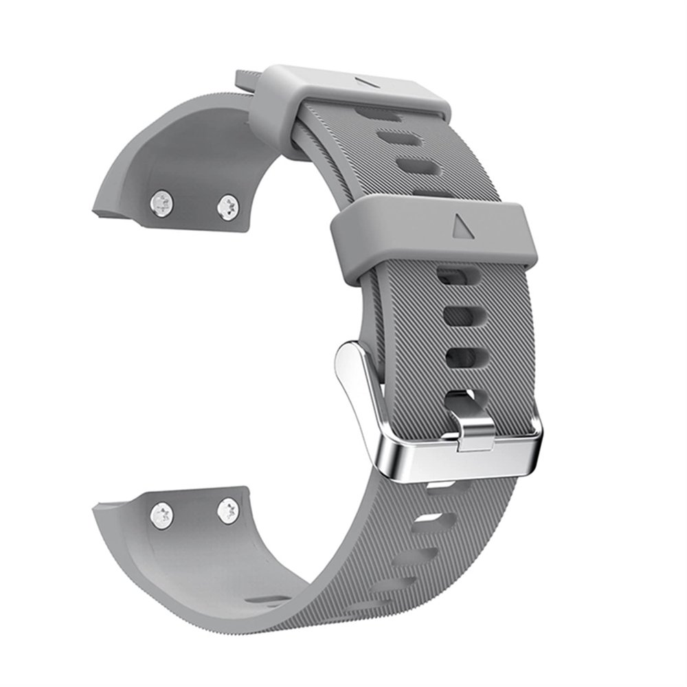 CEKGDB Replacement Silicone Watchband Sports Watch Wrist Strap For Garmin Forerunner 35 Smart Watch (Color : Grey)