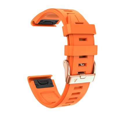 IENYU 20MM Silicone Quick Release Watchband Strap For Garmin Fenix 7S 6S Pro Watch Easyfit Wrist Band Strap For Fenix 5S 5S Plus Watch (Color : Orange, Size : Fenix 7S)