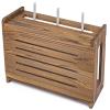 BEARUT Wooden Router Shelf Wall Mount WiFi Router Storage Box Modem Cable Router Cover Organized Power Strip Cable Management Hider Rack Need Assembly 14.9 * 9.8 * 5.4 in (L* H * W) view 1