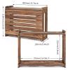 BEARUT Wooden Router Shelf Wall Mount WiFi Router Storage Box Modem Cable Router Cover Organized Power Strip Cable Management Hider Rack Need Assembly 14.9 * 9.8 * 5.4 in (L* H * W) view 2