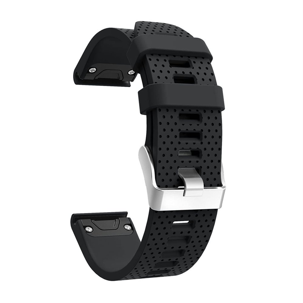 AEHON Replacement Soft Silicone Quick Release Watchband Strap For Garmin Fenix 7S 5S GPS Watch (Color : Preto, Size : Fenix 5S)