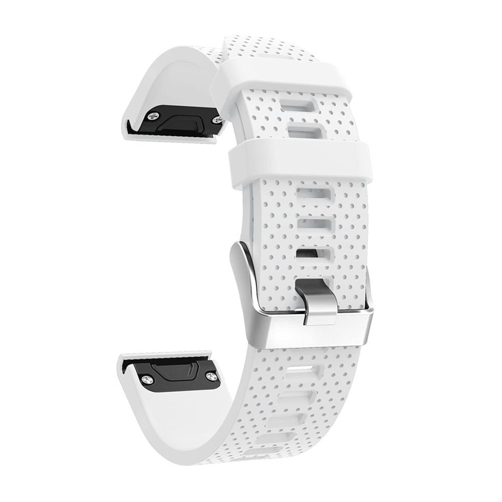 AEHON Replacement Soft Silicone Quick Release Watchband Strap For Garmin Fenix 7S 5S GPS Watch (Color : White, Size : Fenix 7S)