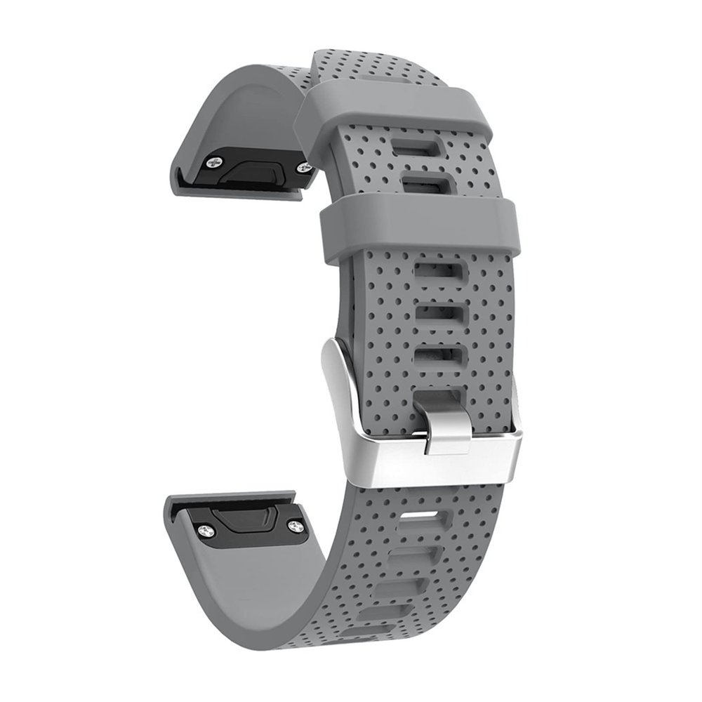 AEHON Replacement Soft Silicone Quick Release Watchband Strap For Garmin Fenix 7S 5S GPS Watch (Color : Grey, Size : Fenix 5S)