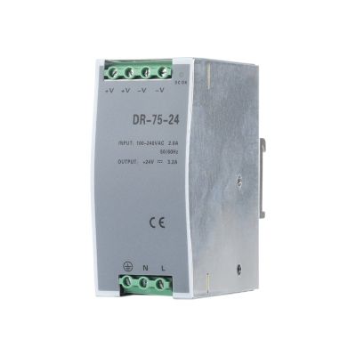 EZZON LED Display DIN Rail Switching Power Supply Single Output 24V Voltage Transformer DR-75-24,DR-75-24, DR-75-12, DR-120-12, DR-120-24, DRP-240-24 (Color : DRP-240-24, Size : DC12V-10A)
