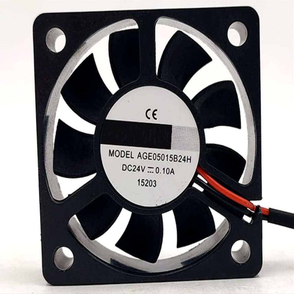 AGE05015B24H DC 24V 0.10A 2.4W 50x50x15mm 2-Wire Cooling Fan