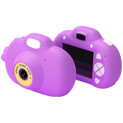 GIENEX Kids Camera, 2.4 Inch HD Touch Screen Digital Camera, Child Video Camcorder Suitable for 3-12 Year Old Toy Gifts, 1080P IPS and IPX6 Waterproof Rechargeable Electronic Camera (Color : Purple)