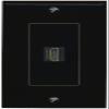 RiteAV HDMI Wall Plate 1 Port - 1 Gang [Black/Black] view 1