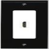 RiteAV HDMI Wall Plate 1 Port - 1 Gang [Black/White] view 1