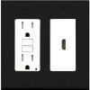 RiteAV HDMI Wall Plate 1 Port - GFCI [Black/White] view 1