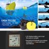 Handheld Sonar, LCD Display Portable Fish Depth Finder 45 Degree Sensor Beam 5 Level Sensitivity Adjustment for Boat Ice Fishing for view 3