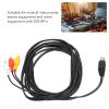 DIN 8 Pin to 3 RCA Cable, DIN 8 Pin Male to 3 RCA Male Cable Scratch Resistant Clear Sound Plug and Play for Musical Instruments view 3
