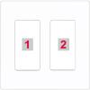 RiteAV Custom Wall Plate 2 Port, 2 Gang, Screwless White, Choose HDMI Coax 3.5mm Banana Cat5/6 Phone RCA Speaker Toslink USB view 1