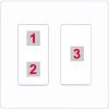 RiteAV Custom Wall Plate 3 Port, 2 Gang, Screwless White, Choose HDMI Coax 3.5mm Banana Cat5/6 Phone RCA Speaker Toslink USB view 1