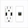 RiteAV 1 Port Cat6A Wall Plate - USB Charger [Screwless White] view 1