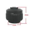 0.35X 0.5X C-Mount Lens Microscope Camera Adapter for Trinocular Stereo Microscopio Video Focus Port Connector Soldering Iron (Color : 0.5X 45MM) view 2