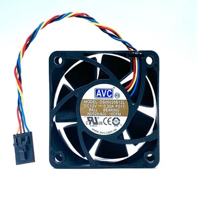 DS06025B12L Fan DC12V 0.30A 6CM 4-Wire Temperature-Controlled Fan