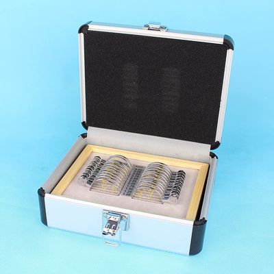22PCS Optical Opthalmic Progressive Lens Set Trial Lens Case Aluminium Case