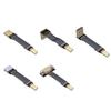 ADT-Link DisplayPort 1.2 mini-DP to DP Ribbon Extension Cable Male/Female Flat EMI Shielding FPC Cable DP 90 Degree Angle Connector with mounting Bracket (50cm, M1A-P1B(Male-Male)) view 1