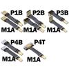 ADT-Link DisplayPort 1.2 mini-DP to DP Ribbon Extension Cable Male/Female Flat EMI Shielding FPC Cable DP 90 Degree Angle Connector with mounting Bracket (50cm, M1A-P1B(Male-Male)) view 3