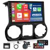 for Jeep Wrangler 2011-2014 with Wireless Apple Carplay and Android Auto, 2+64G 10.1 Inch Touchscreen Android Car Radio, DSP/Multiple UI/GPS/WiFi + AHD Backup Camera view 1