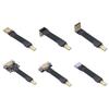 ADT-Link Mini Displayport(Mini DP) to Displayport FPV Flat Cable Up Down Angled Flat Mount Male to Male/Female 1.4 1.2 with Fixing Hole for Graphics Card (25cm, M5A-P7B(Male-Male)) view 1