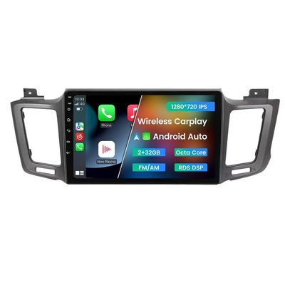 Android Radio Stereo for Toyota RAV4 2013-2018, Biorunn 10.1 inch Octa Core GPS Navi Wireless Wired Car-Play Android Auto Head Unit IPS Touch Screen FM AM RDS DSP Blue-Tooth,2GB RAM 32GB ROM