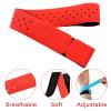 Oudain 4 Pcs 14. 2 x 0. 8 Inch Replacement Heart Rate Monitor Band, Soft Heart Rate Armband Strap, Theory Fitness Adjustable (Black, Orange, Green, Blue) view 3