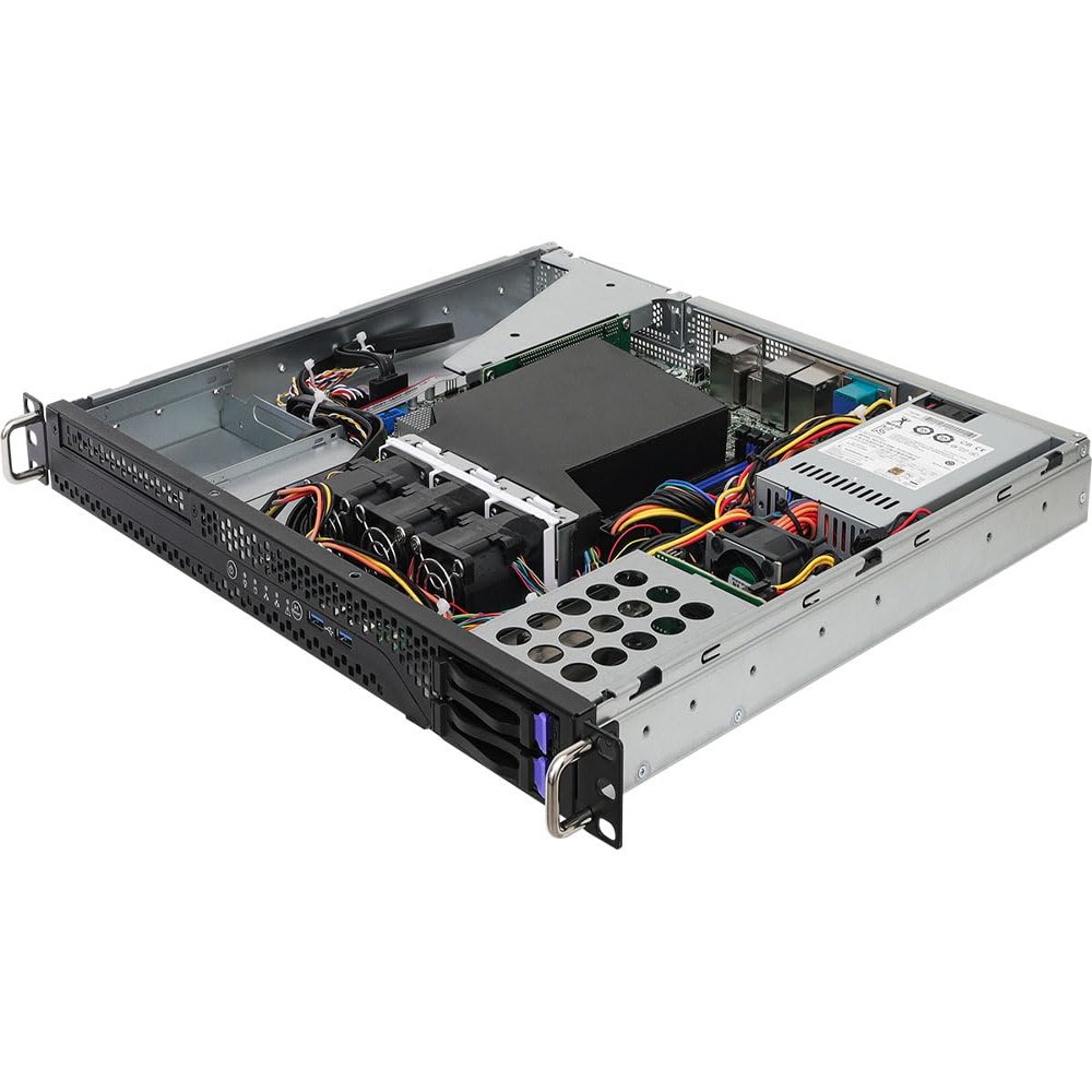 ASRock Rack 1U2S-B650 1U Rackmount Compact Server Barebone AMD Single Socket AM5 (LGA 1718) AMD Ryzen 7000 Series Processors 2 2.5" SATA Bays Dual 1G LAN