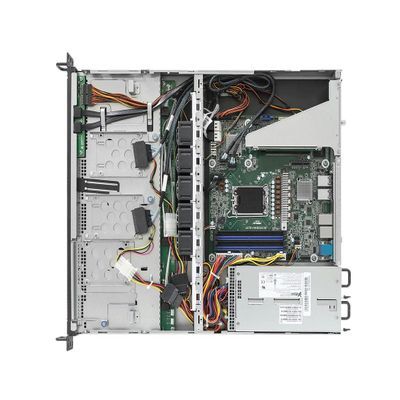 ASRock Rack Server Barebone 1U4LW-C262/2L2T RPSU 4X 3.5 Hot Swappable SATA 1+1, 80-Plus Platinum, 450W RPSU Single Socket V1 (LGA 1700) Intel Xeon E-2400 Series