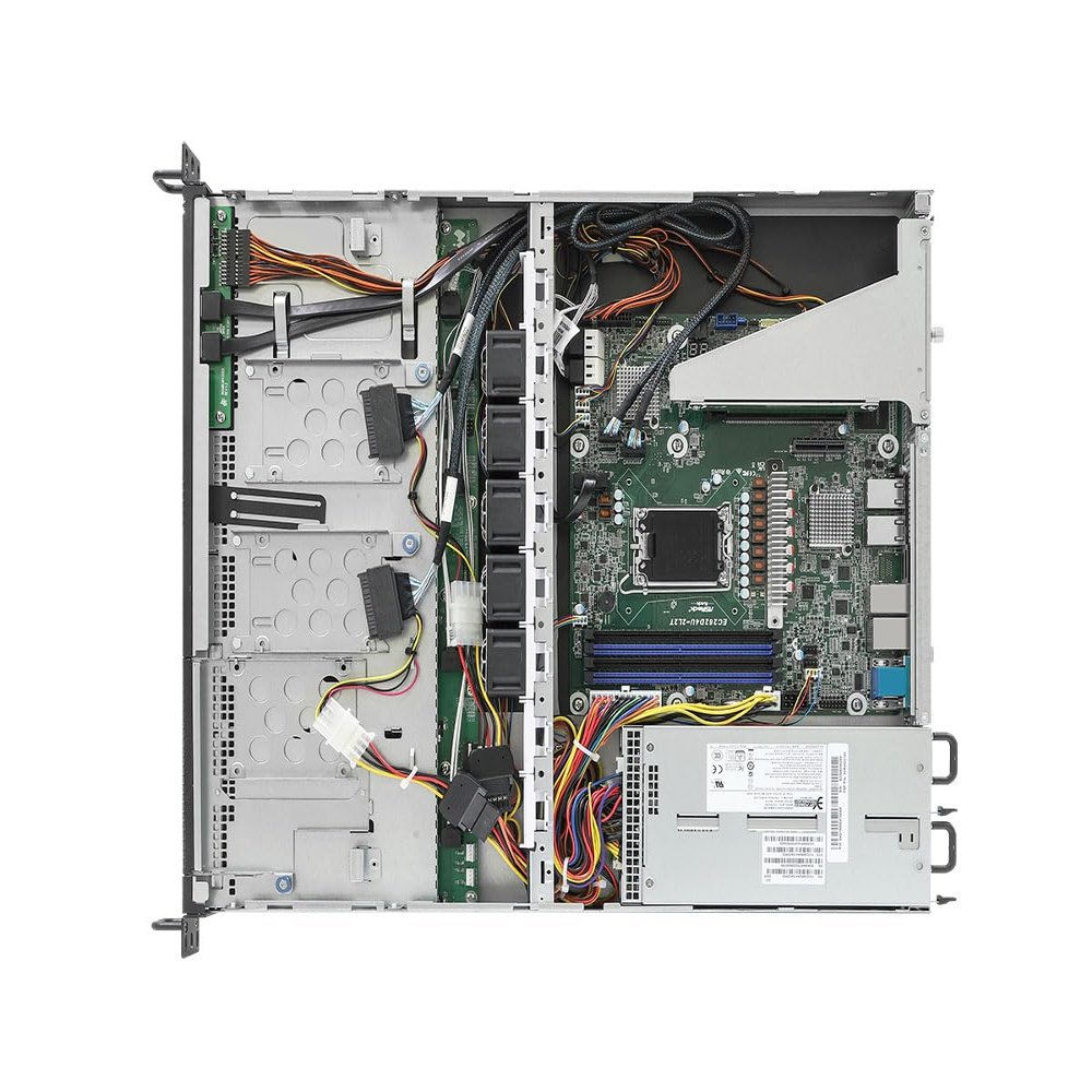 ASRock Rack Server Barebone 1U4LW-C262/2L2T RPSU 4X 3.5 Hot Swappable SATA 1+1, 80-Plus Platinum, 450W RPSU Single Socket V1 (LGA 1700) Intel Xeon E-2400 Series