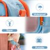 Sun3drucker Transparent Carrying Case for YOTO Mini - Audio Music Players, Portable Storage Small Bag Compatible with Yoto Mini and Cards, Organizer with Hand Strap and Adjustable Shoulder Strap Blue view 4