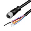 ZBLZGP M12 12-Pin A-Code Female to Flying Lead Pigtail, 5m (16.4FT) 24AWG Shielded IP67 Cable for Livox MID-360 & Cognex in-Sight DataMan Barcode Readers view 1