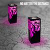ZOCI VOCI Telepathy Long Distance Touch Lamp - Friendship Lamps with no Subscription | Long Distnace Gifts, Raining Diamond Design (Set of 2) view 2