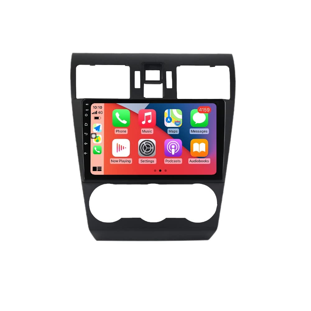 1280X720 IPS Touch Screen Car Stereo for Subaru Forester 4 Impreza WRX 2012 2013 2014 2015 Bluetooth Car Radio Built-in Car-Play Android Auto GPS Navigation SWC DSP Head Unit