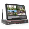 No HDD 10'' LCD Wireless WiFi NVR 16 Channels Network Video Recorder, Motion Detection Zones, 24/7 Record, Work with Hiseeu Eseecloud 1080P/3MP/5MP Wireless Camera view 1