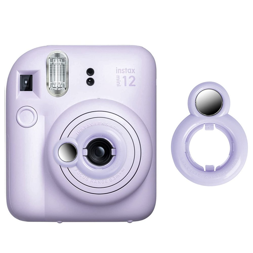 Rieibi Selfie Mirror for Instax 12, Fuji Mini 12 Selfie Mirror for Fujifilm Instant Camera - Purple