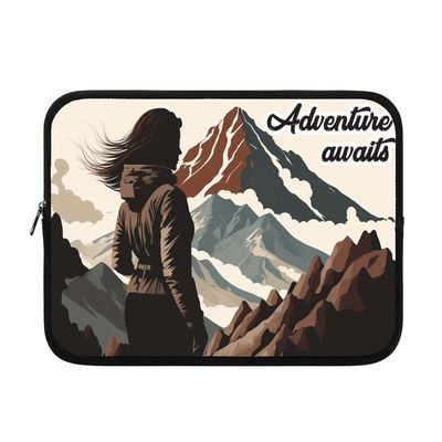 Adventure Awaits 10-13 Inch Tablet - Mountain Tablet Sleeve - Cool Carrying Case - 13 inches