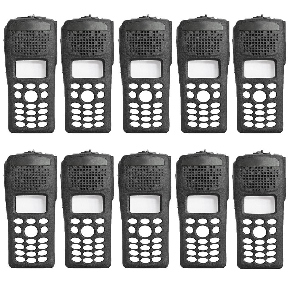 10Pack Black Full Keypad Replacement Repair Radio Housing Case Front Cover Compatible with XTS2500 Model 3 XTS2500III XTS2500 M3 XTS2250 Model 3 XTS2250 M3 XTS2250 III
