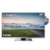 SYLVOX Smart RV TV, 24 inch TVs with DVD Player Built-in, 12 Volt for RV Camper 1080P FHD, Google Smart Free Download APPs, Support WiFi Bluetooth, 2 HDMI & 2 USB, AC/DC Powered, Frameless Design view 1